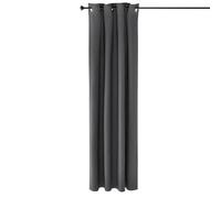 Walplus Furinno Collins Blackout Curtain 52X84 In. 1 Panel, Dark Grey