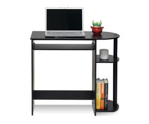 Walplus Furinno Easy Assembly Computer Desk, Espresso Home Decorations
