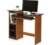 Walplus Furinno Econ Multipurpose Computer Writing Desk, Light Cherry/black
