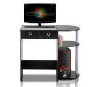 Walplus Furinno Go Green Home Laptop Notebook Computer Desk/table, Black/grey/black