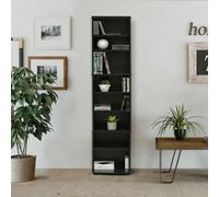 Walplus Furinno Jaya Space Saving Multimedia Storage Tower, Espresso