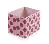 Walplus Furinno Laci Dot Design Non-Woven Fabric Soft Storage Organizer, Pink