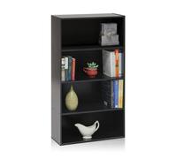 Walplus Furinno Pasir 4-Tier Open Shelf, Espresso