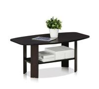 Walplus Furinno Simple Design Coffee Table, Dark Walnut