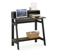 Walplus Furinno Simplistic A Frame Computer Desk, Columbia Walnut