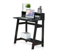 Walplus Furinno Simplistic A Frame Computer Desk, Dark Walnut Home Decorations