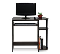 Walplus Furinno Simplistic Easy Assembly Computer Desk, Dark Brown