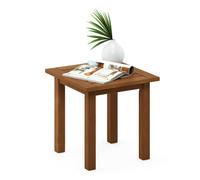 Walplus Furinno Tioman Hardwood End Table In Teak Oil, Natural