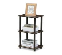 Walplus Furinno Turn-N-Tube 2 Space Shelf, Walnut/brown