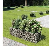 Walplus Gabion Raised Bed Galvanised Steel 180X50X50 Cm
