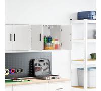 Walplus Garage Wall Cabinet White Engineered Wood