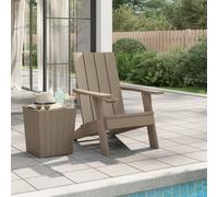Walplus Garden Adirondack Chair Light Brown 75X88.5X89.5Cm Polypropylene