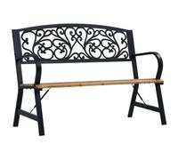 Walplus Garden Bench 120 Cm Wooden Seater Outdoor Furniture