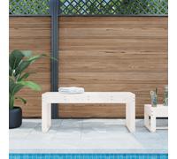 Walplus Garden Bench White 110X38X45 Cm Solid Wood Pine