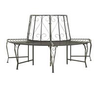 Walplus Garden Half Round Tree Bench 160 Cm Steel
