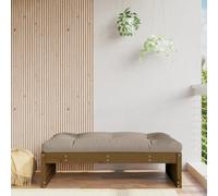 Walplus Garden Outdoor Footstool Honey Brown 120X80 Cm Solid Wood Pine