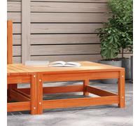Walplus Garden Outdoor Footstool Wax Brown 70X70X30 Cm Solid Wood Pine