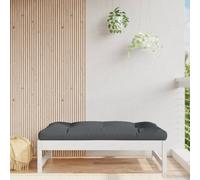 Walplus Garden Outdoor Footstool White 120X80 Cm Solid Wood Pine