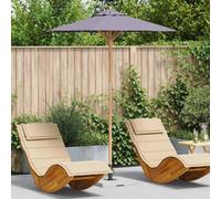 Walplus Garden Parasol Dark Grey 180 X 180 X 230 Cm Bamboo