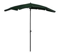 Walplus Garden Parasol With Pole 200X130 Cm Green