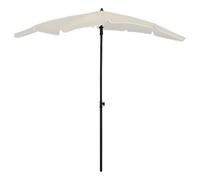 Walplus Garden Parasol With Pole 200X130 Cm Sand