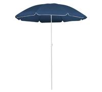 Walplus Garden Parasol With Steel Pole Blue 180 Cm