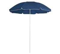 Walplus Garden Parasol With Steel Pole Blue 180 Cm