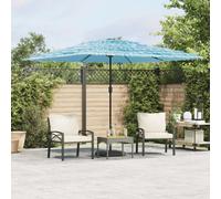 Walplus Garden Parasol With Steel Pole Blue 290X290X238 Cm