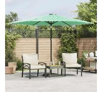 Walplus Garden Parasol With Steel Pole Green 288X288X225 Cm