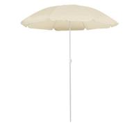 Walplus Garden Parasol With Steel Pole Sand 180 Cm