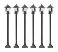 Walplus Garden Post Lights 6 Pcs E27 110 Cm Aluminium Bronze