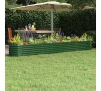 Walplus Garden Raised Bed Galvanised Steel 332X40X36 Cm Green