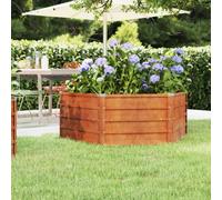 Walplus Garden Raised Bed Rusty 129X129X45 Cm Corten Steel