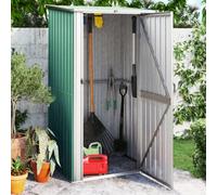 Walplus Garden Shed Green 118.5X97X209.5 Cm Galvanised Steel