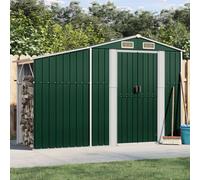 Walplus Garden Shed Green 277X93X179 Cm Galvanised Steel