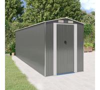 Walplus Garden Shed Light Grey 192X606X223 Cm Galvanised Steel