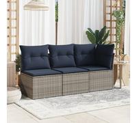 Walplus Garden Sofa 8 Pcs Grey And Beige 172 X 62 X 69 Cm Poly Rattan