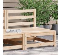 Walplus Garden Sofa Armless 70X70X67 Cm Solid Wood Pine - Cushion Not Included