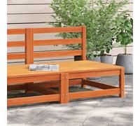 Walplus Garden Sofa Armless Wax Brown 70X70X67 Cm Solid Wood Pine - Cushion Not Included