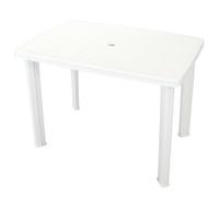 Walplus Garden Table White 101X68X72 Cm Plastic