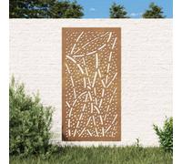 Walplus Garden Wall Decoration 105X55 Cm Corten Steel Leaf Design