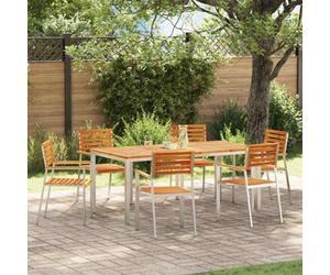 Walplus Gardenchair 6 Pcs Brown 56X54.5X87Cm Solidacaciawood