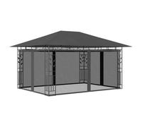 Walplus Gazebo With Mosquito Net 4X3X2.73 M Anthracite 180 G/ma