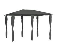 Walplus Gazebo With Post Covers 3X4X2.6 M Anthracite 160 G/ma
