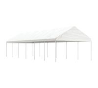 Walplus Gazebo With Roof White 13.38X4.08X3.22 M Polyethylene
