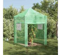 Walplus Greenhouse Folding With Roof Green 200 X 200 X 300 Cm Steel