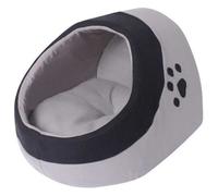 Walplus Grey And Black Cat Cubby Bed M With Removable Cushion - Cozy Pet House
