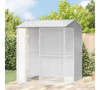 Walplus Grey Bird Cage With Storage 215X210X247Cm Galvanised Steel