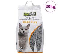 Walplus Grey Cat Litter Baby Powder Scent Bentonite 20L