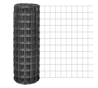 Walplus Grey Euro Fence Steel 25X1.2 M Garden Fencing Roll